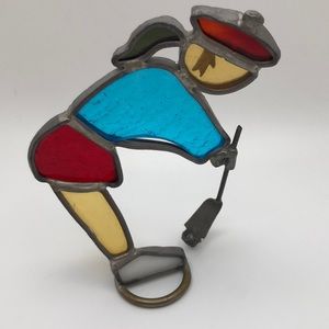 VTG Stained glass Standing Golfer Suncatcher